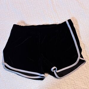 Black Velvet Shorts